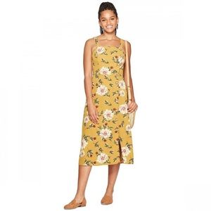 Floral button midi dress 🌼